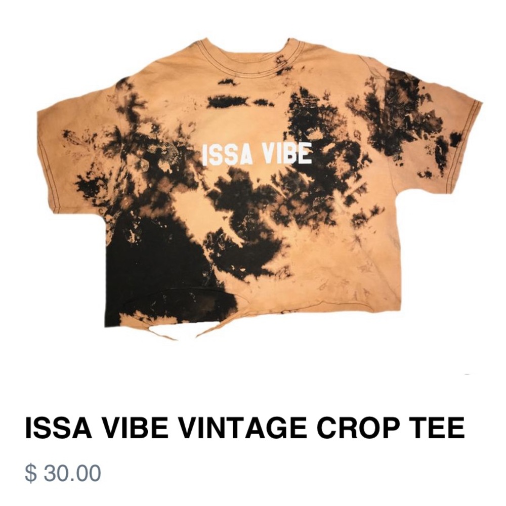 Distressed Cropped Acid Wash Graphic Tee